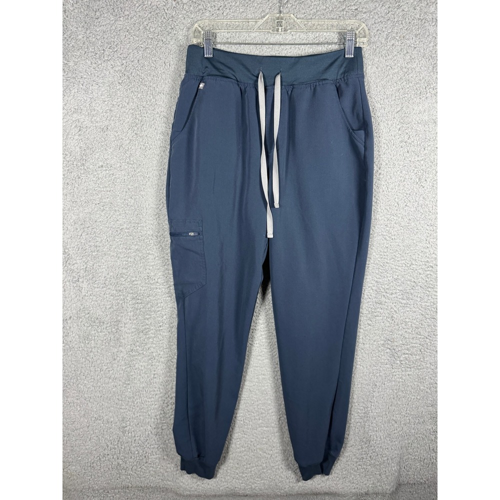 FIGS HW Zamora Jogger Scrub Pants Navy Blue High Waisted M/T W22SW2012T